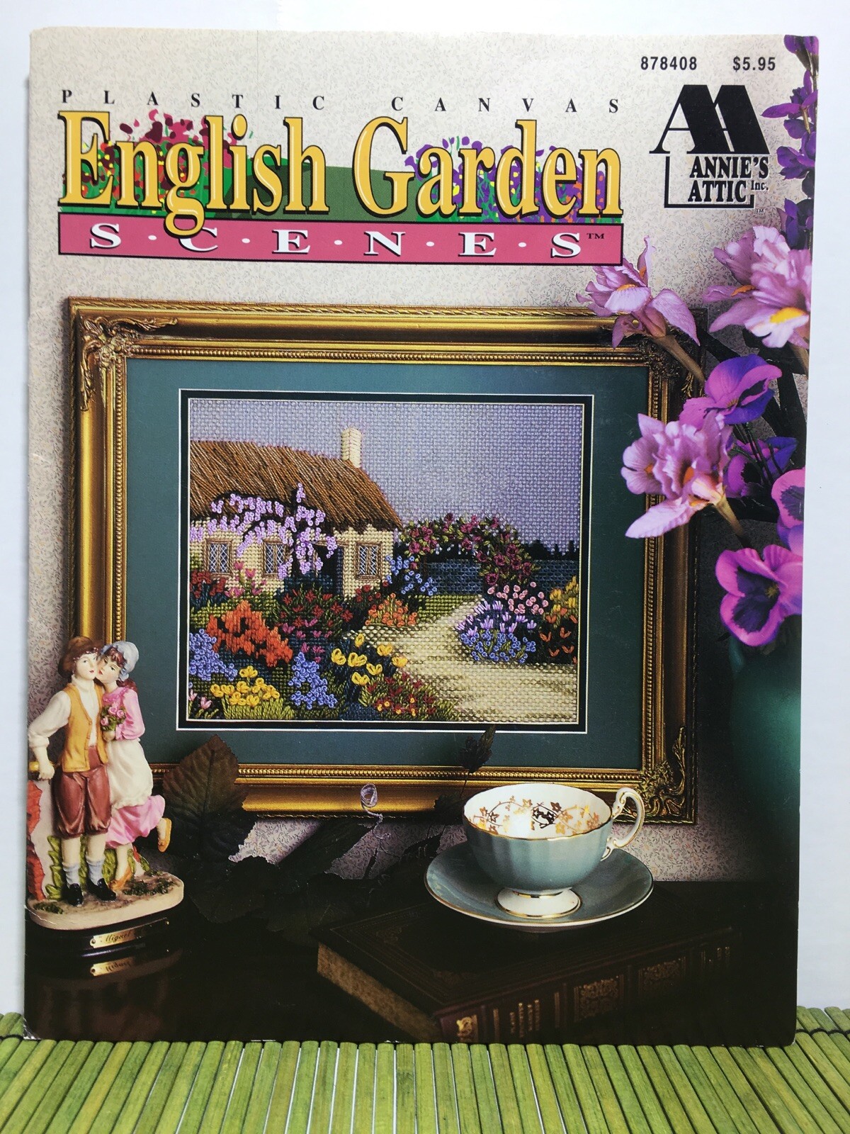 Annies Attic Plastic Canvas English Garden Scenes Patterns 878408 1995