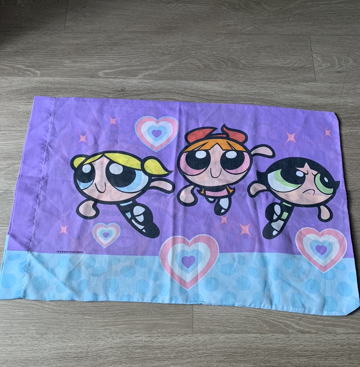 Power Puff Girls Pillow Case Standard Size Double Sided Dan River 2000