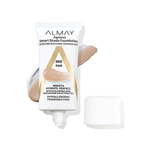 Almay Anti-Aging Foundation, Smart Shade Face Makeup 050 Fair, 1 Fl Oz