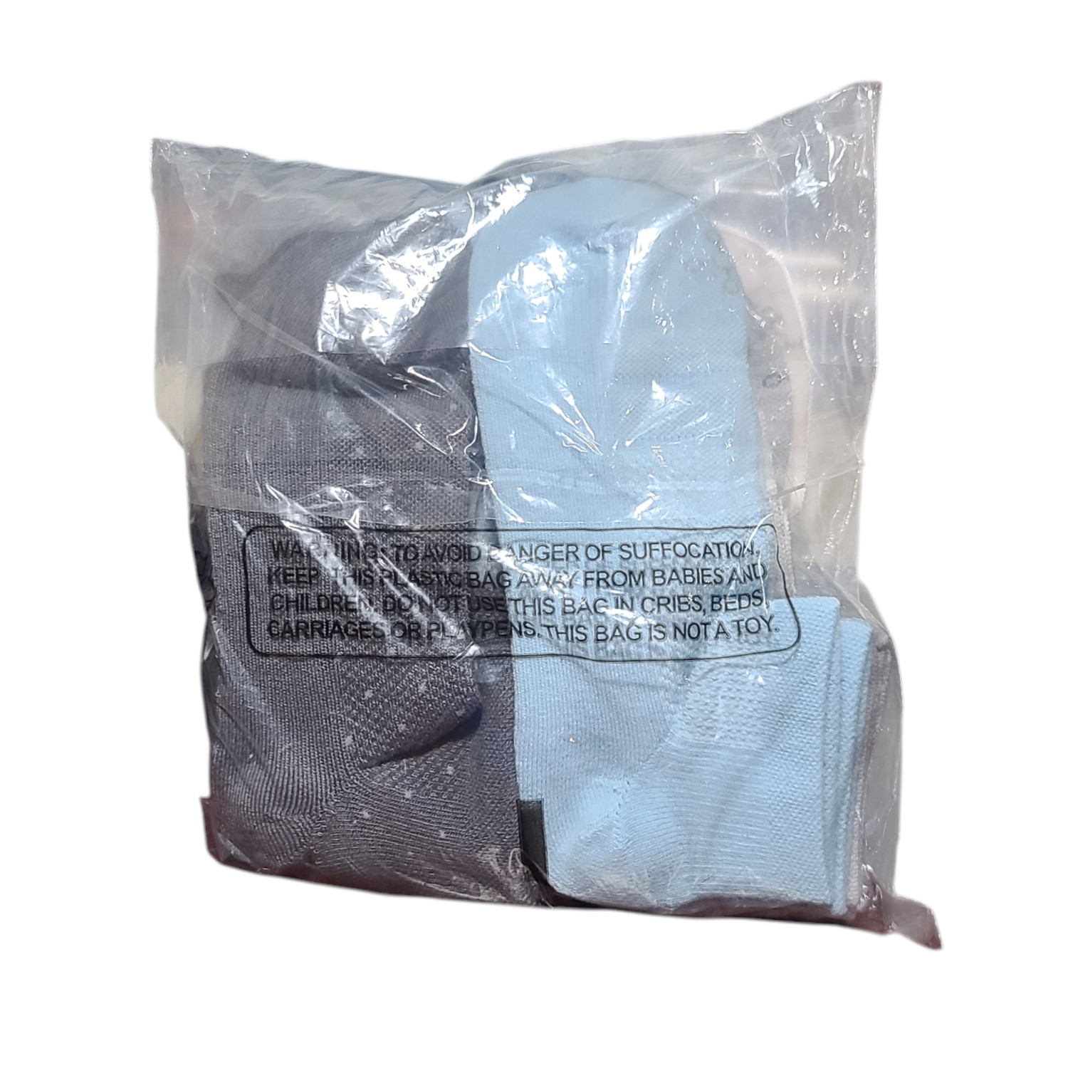 Tommie Copper 6 Pack Snugstay Ankle Compression Socks Blue Dot -Large