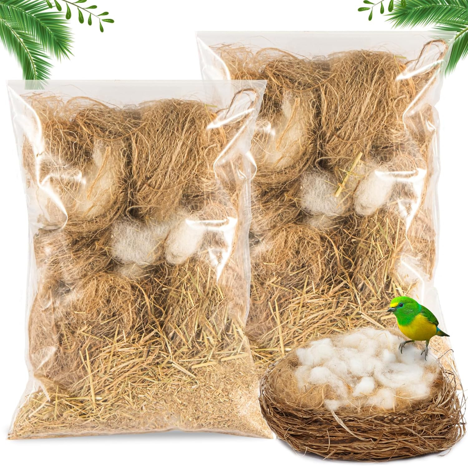 Sukh Bird Nesting Material - Bird Nests Bedding Hummingbird Nesting Material Mix