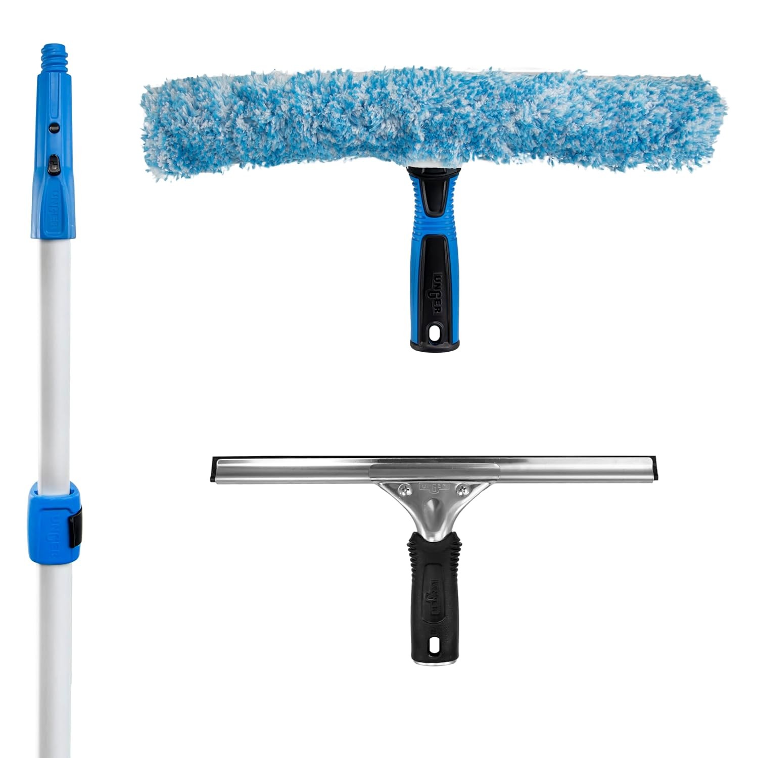 Unger Connect and Clean Total Pro Cleaning Kit, Household Window Washing