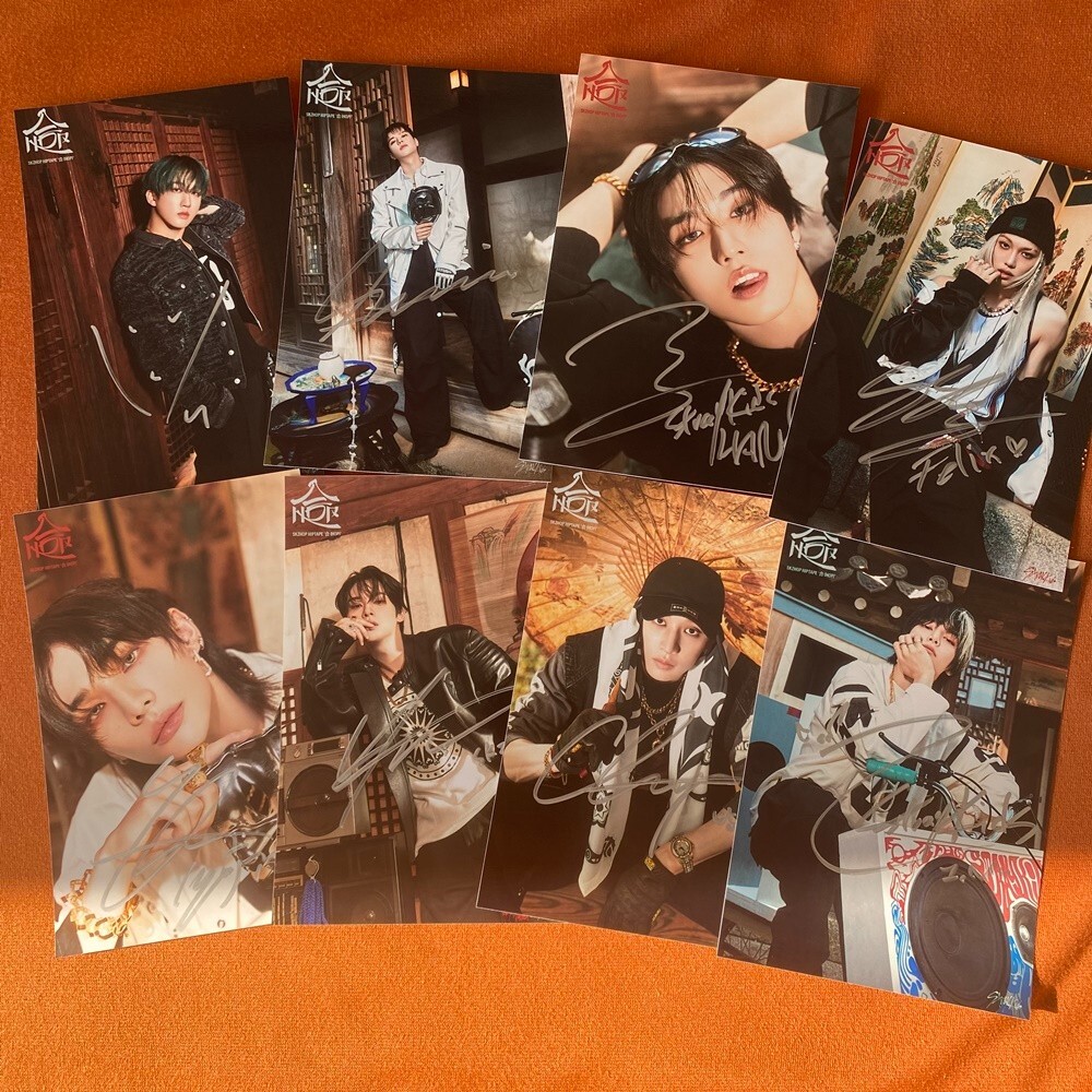 SALE STRAY KIDS 合 HOP WALKING ON WATER AUTOGRAPHED PHOTO 4*6 K-POP 2024