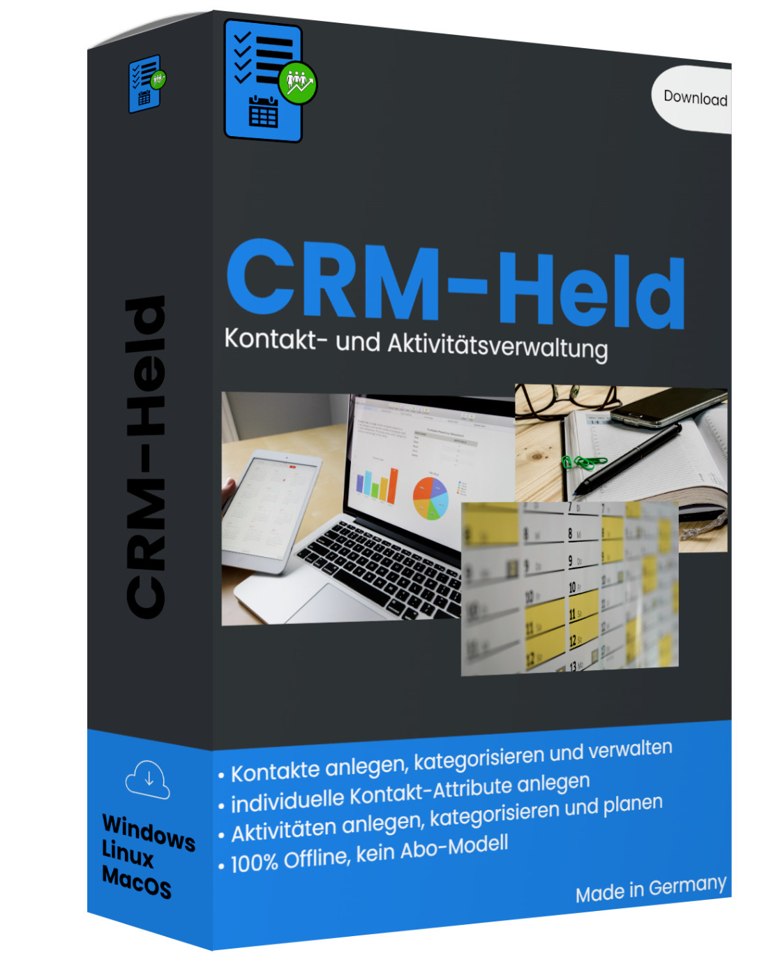 Contact Management and Activity Planning Program CRM Software - No Excel
