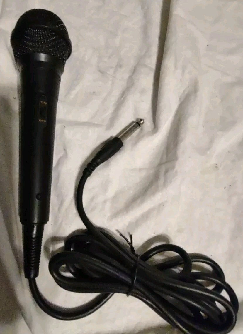 Microphone With 10 Ft. Cord High-Grade Low-Noise Cable On/Off Switch Karaoke