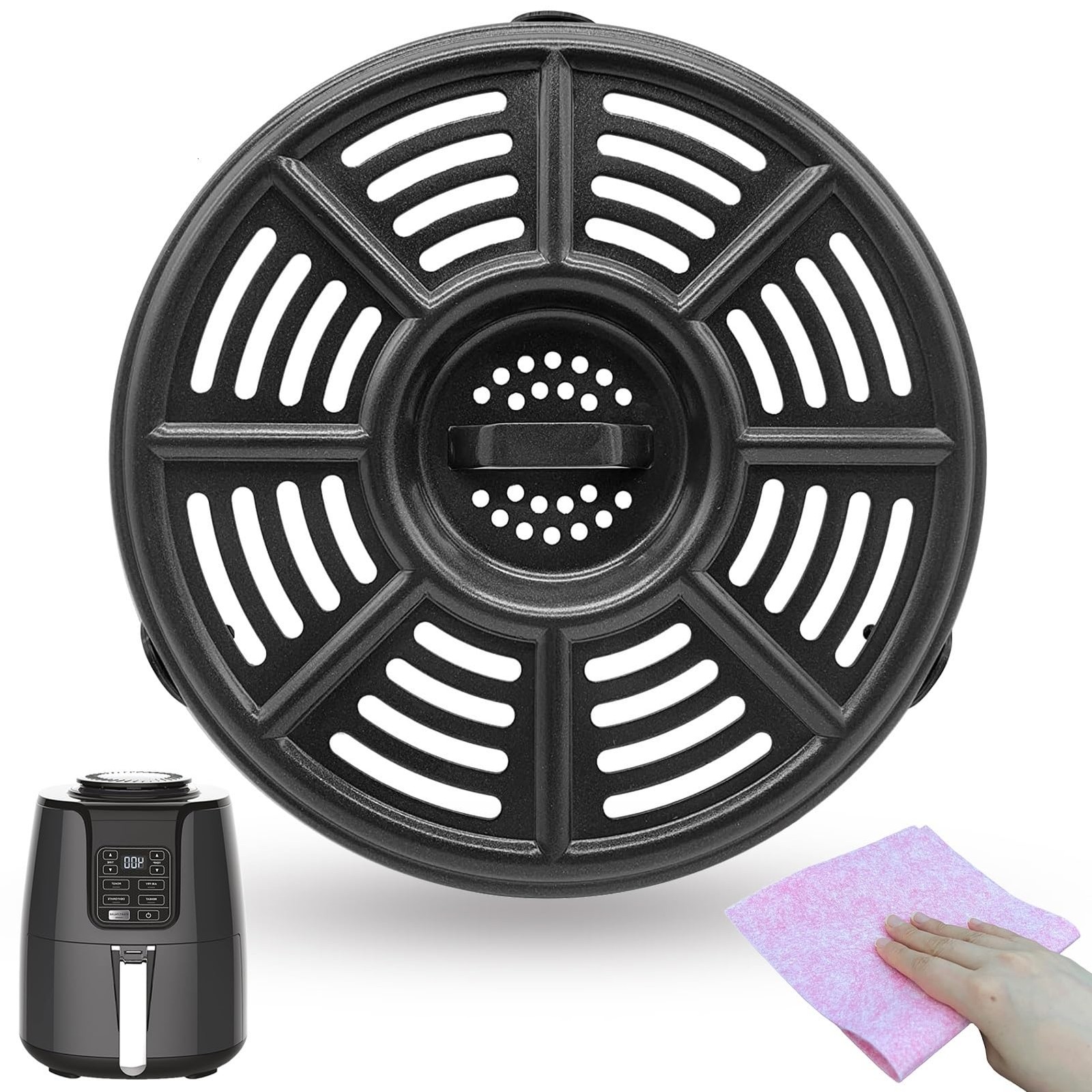 5.5QT Air Fryer Grill Pan for 5.5QT Ninja AF150AMZ Air Fryer XL, Upgraded Air...
