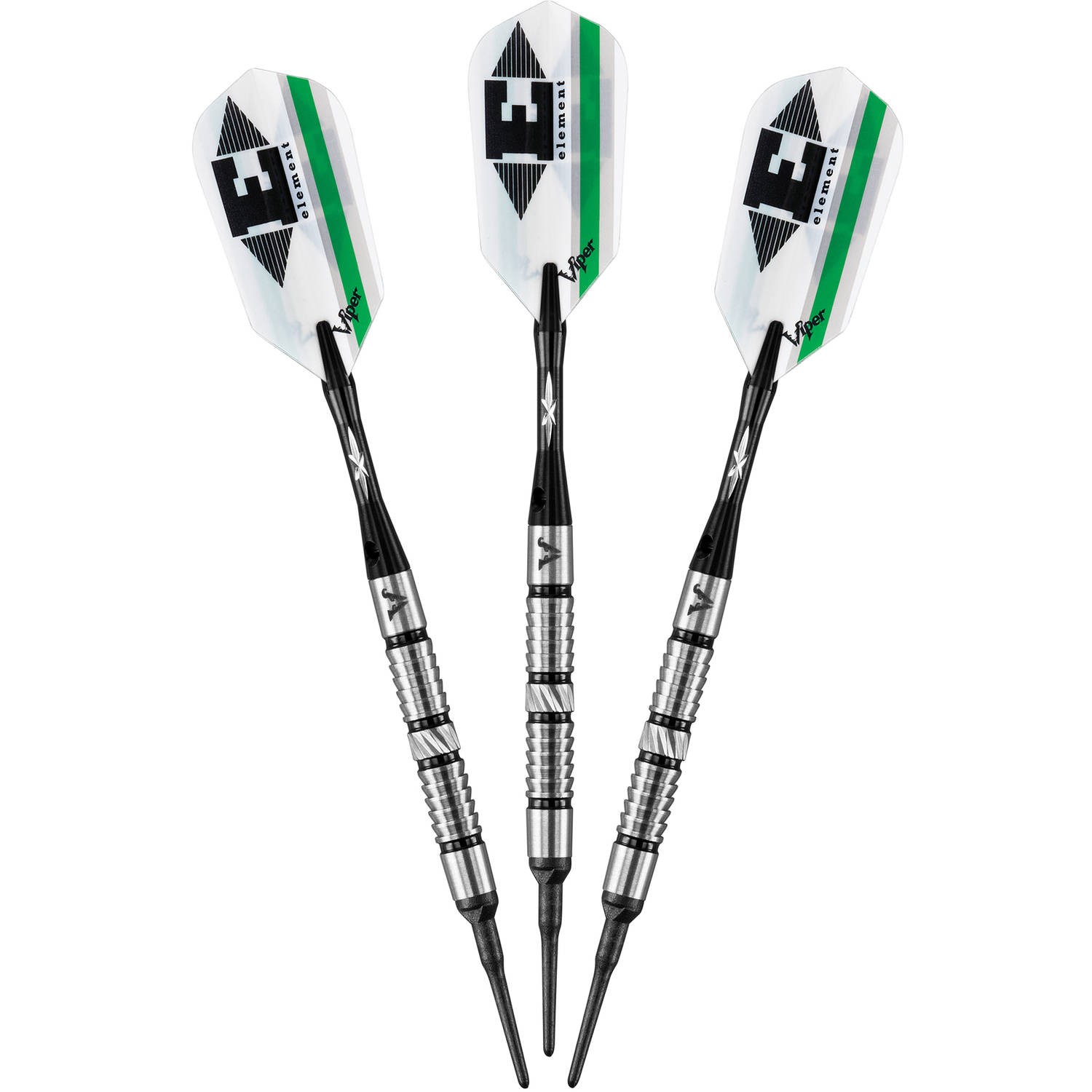Viper Element Tungsten Soft Tip Darts Shark Kin Barrel 18 Grams