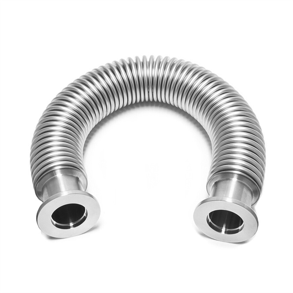 ISO-KF Bellows Hose Metal 304 Stainless Steel Vacuum Flex Coupling 300-3000mm