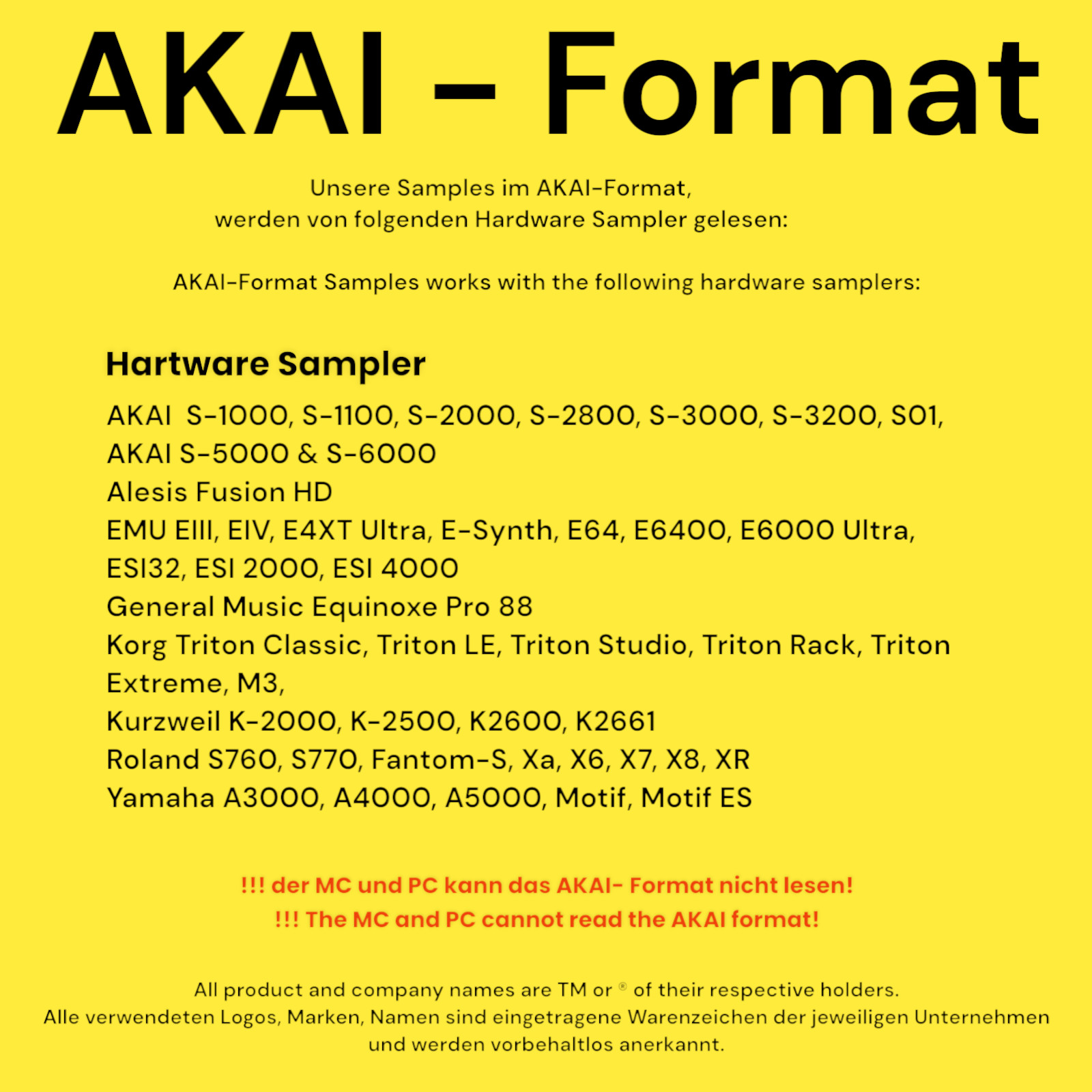 33 CDs AKAI Format Synthesizer Sample Library CDs for professional use
