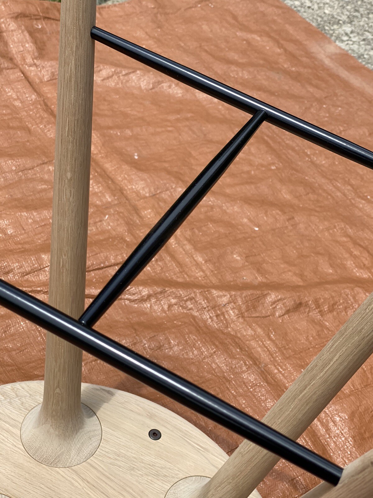 Mater Space Premium Edition Soaped Oak Counter Stool
