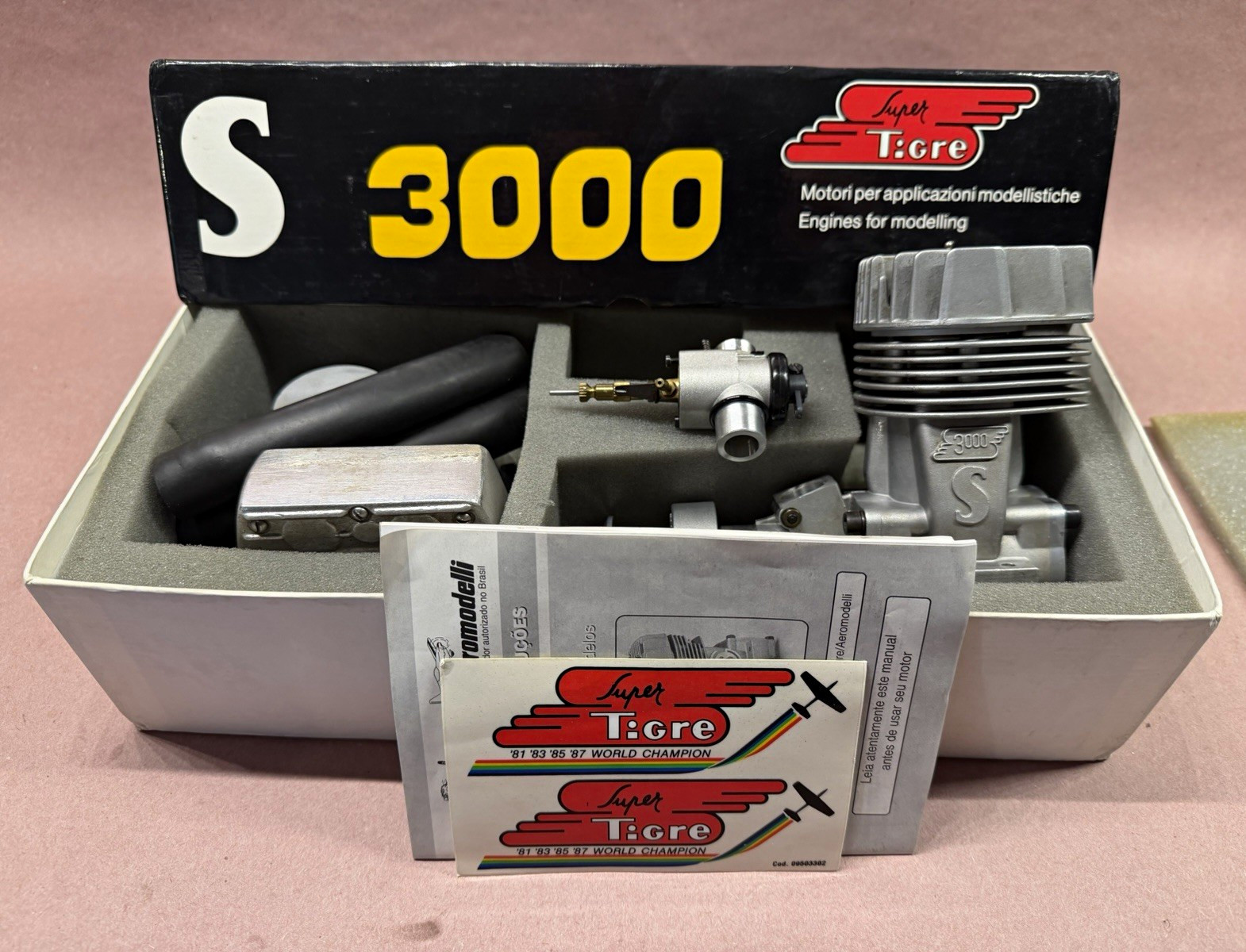 Super Tigre S3000 G3250 2-Stroke Model Engine w/Accessories MPN SUPG0268