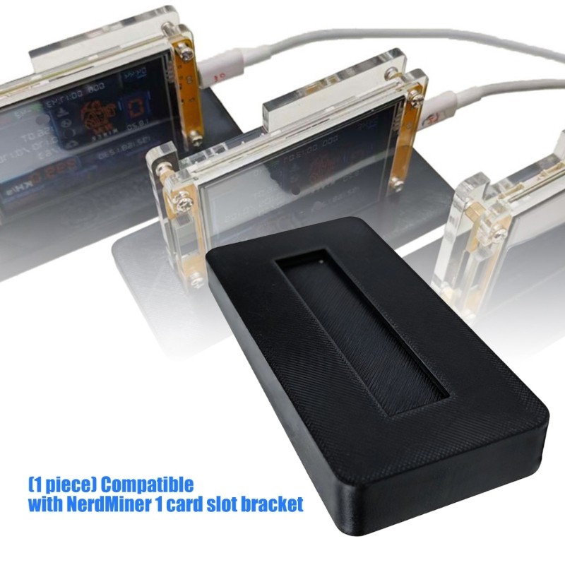 2.8in 1 Slot Plastic Bracket For NerdMiner NMMiner Secure Mounting
