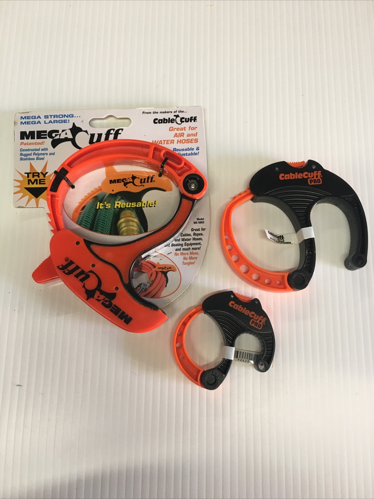 MEGA CUFF MX0803 and CABLE CUFF Pro CFLP030808 3 Pk NOS