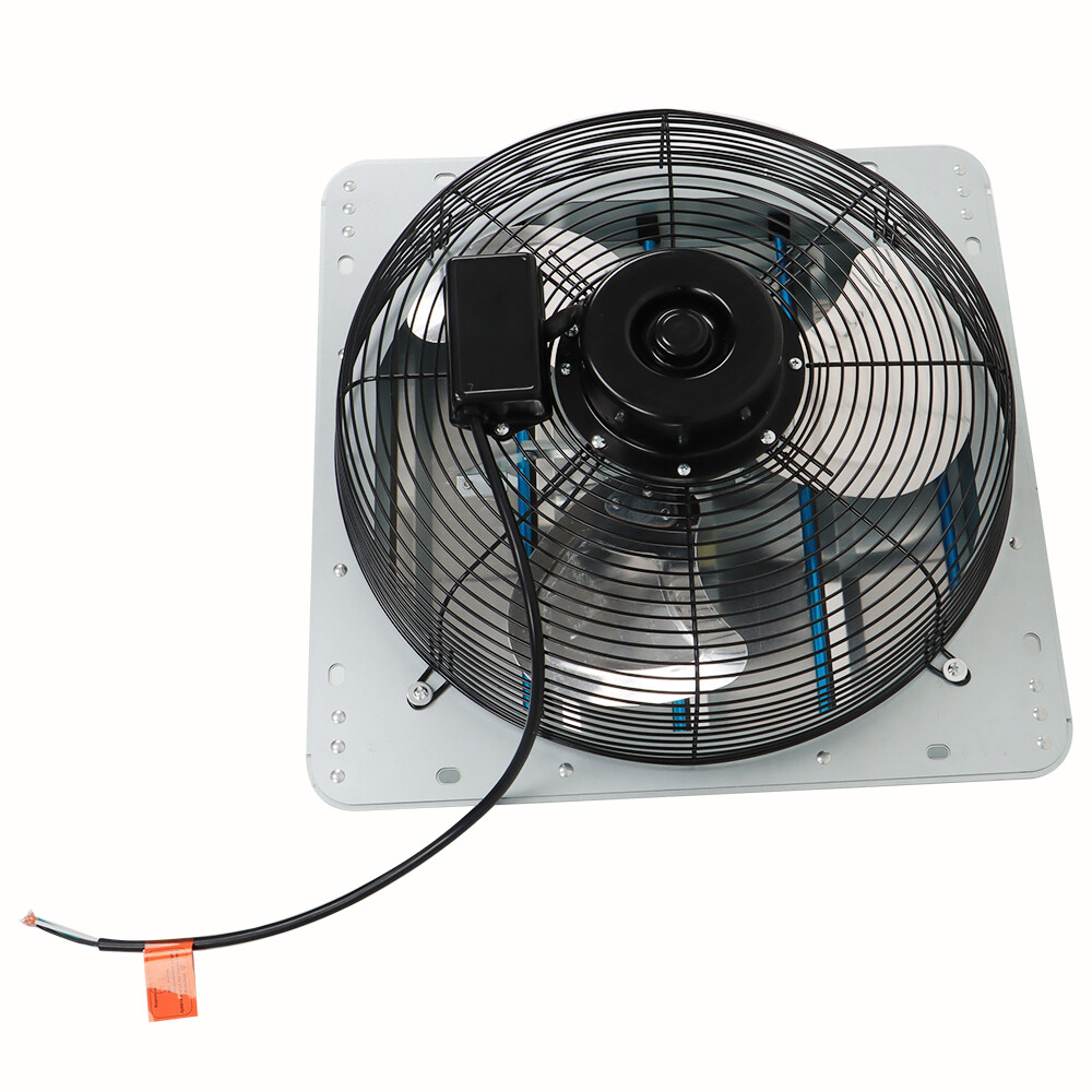 16" Exhaust Fan Ventilation Extractor Wall-Mounted Square Blower Without Plug