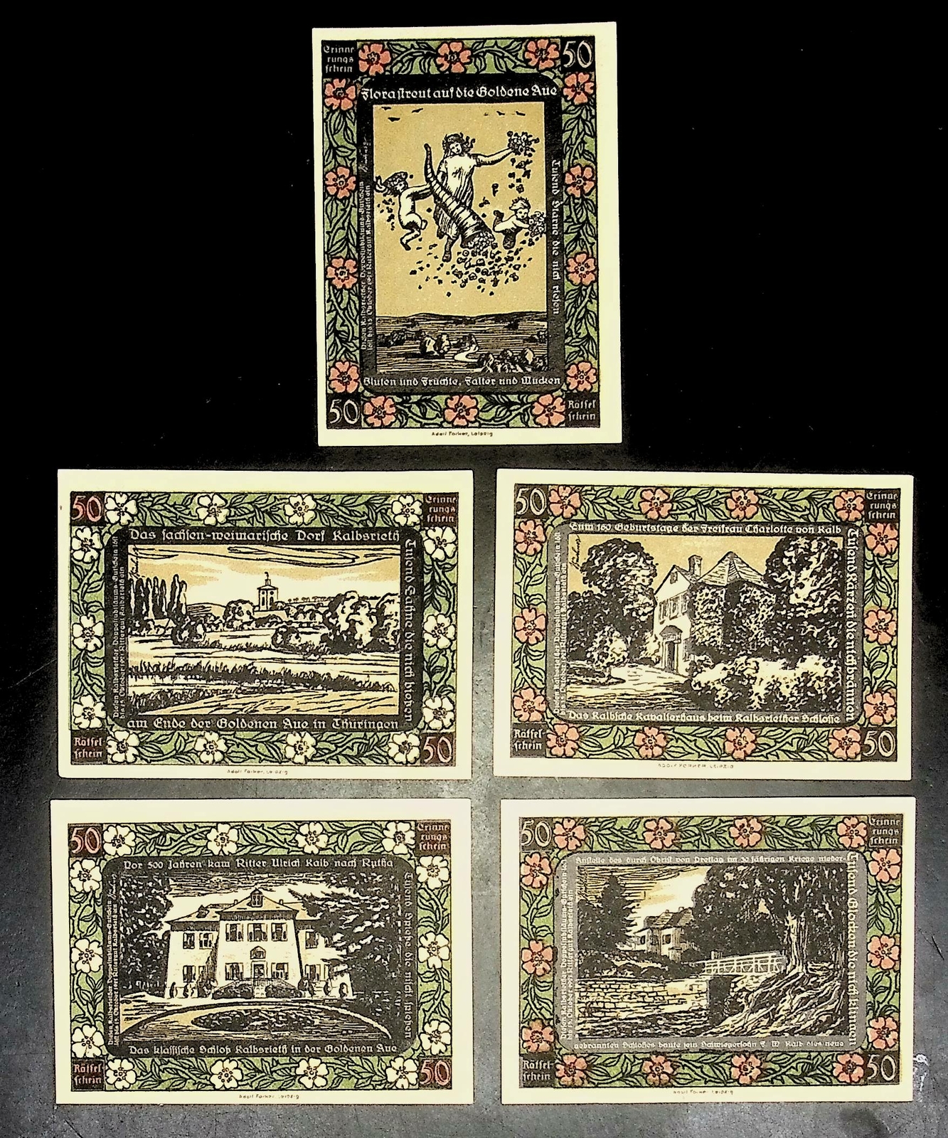 1921 Germany RITTERNUT 50 Phennig Banknote / Notgeld