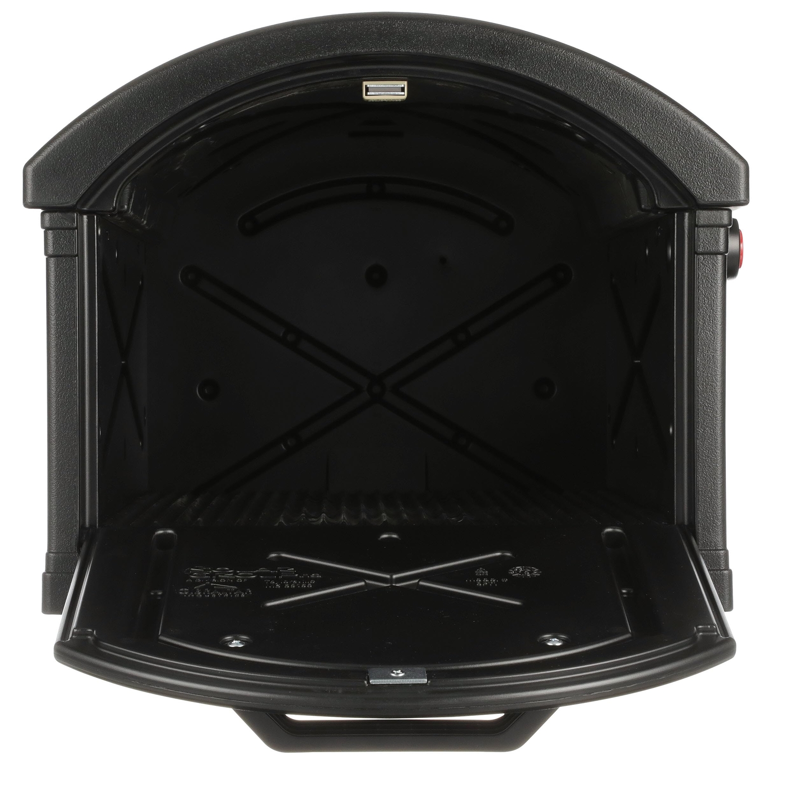 Extra Large Black Mailbox with Post Sleeve for Multiple Packages Durable USA ...
