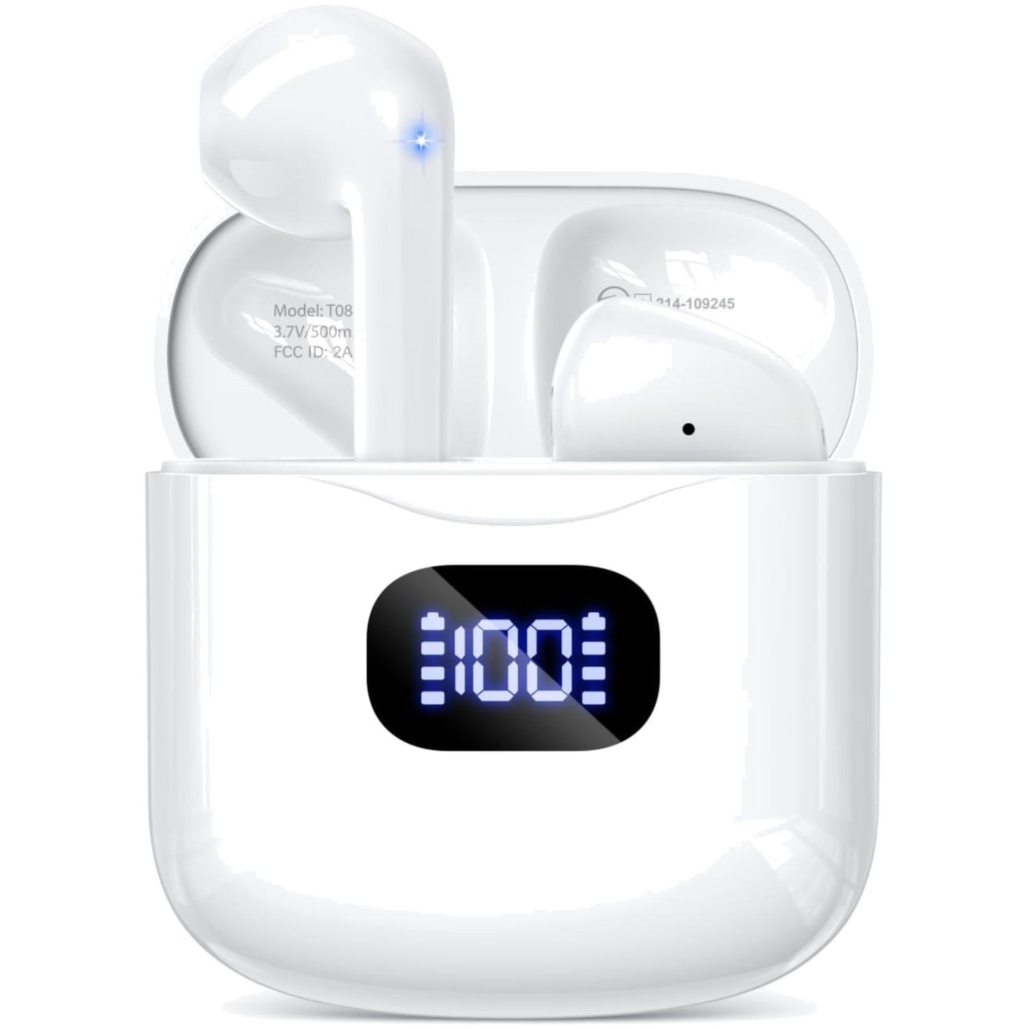 Ultimate Hi-Fi T08 Wireless Earbuds - Bluetooth 5.3 & 40Hrs Playback, Waterproof