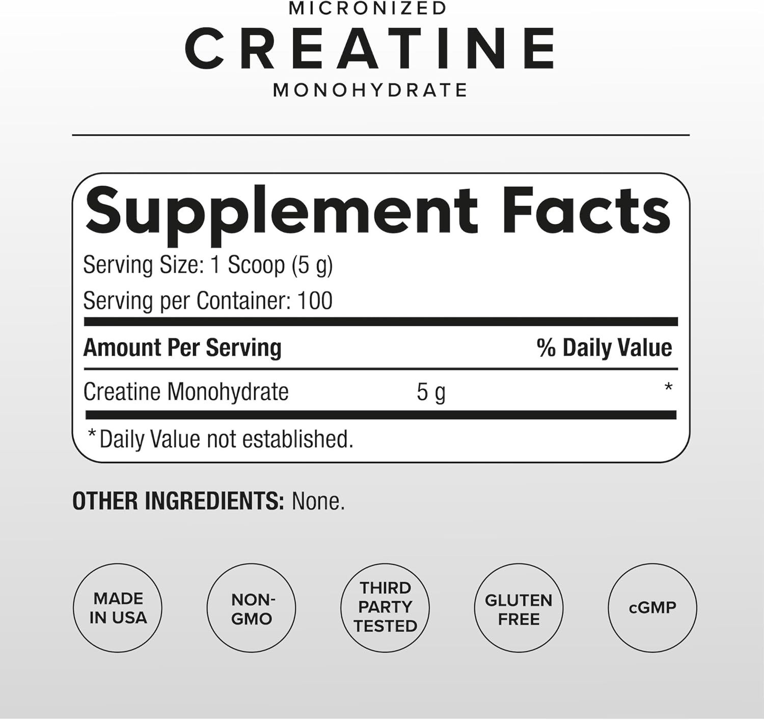 Puregen creatine 1 pk