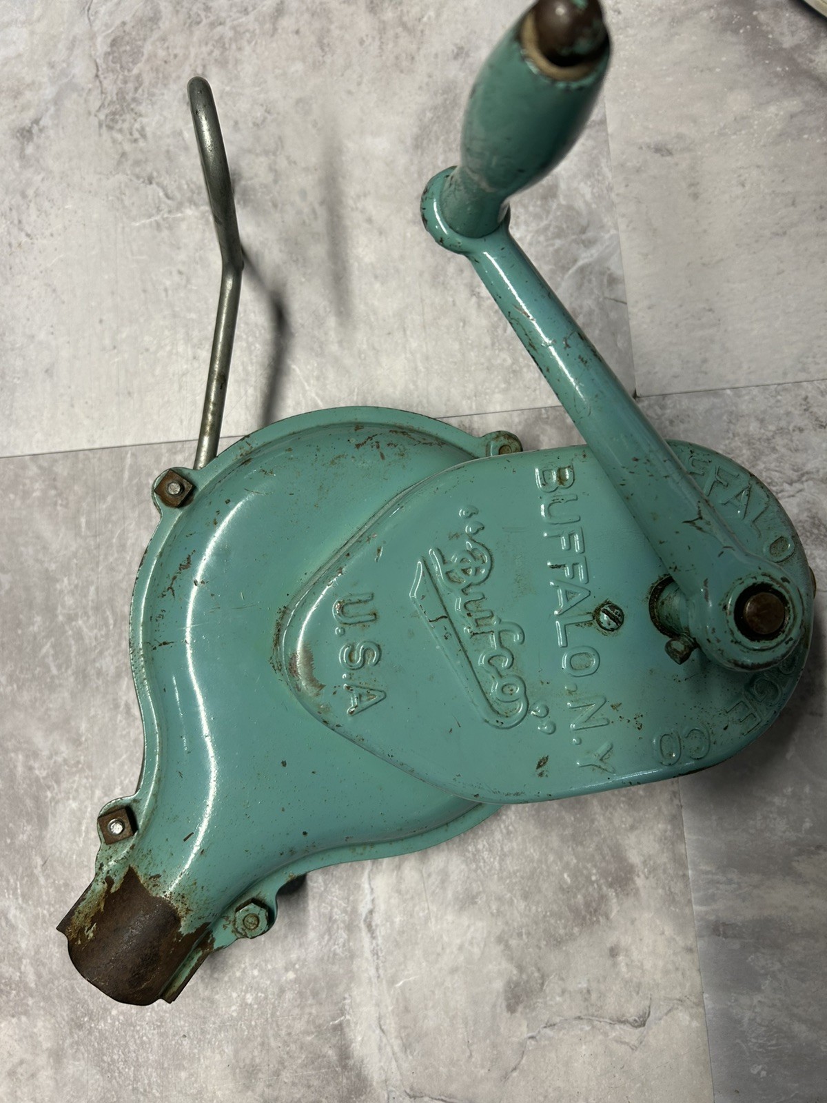 Vintage BUFFALO FORGE CO. "BUFCO" Blacksmith Forge Blower Hand Crank