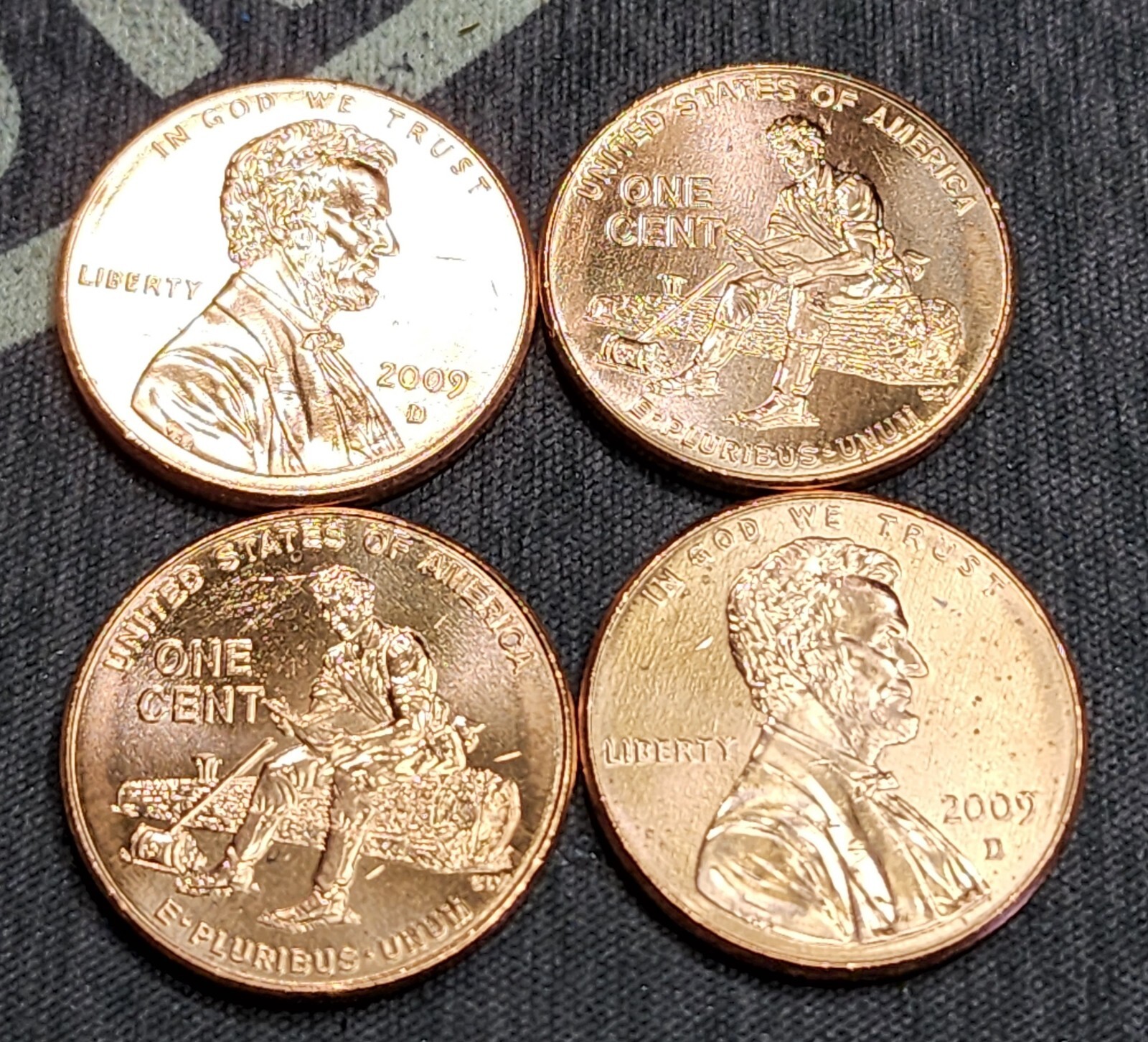 2009-D Lincoln Cent Penny Roll UNC BU Log Cabin Birth R4