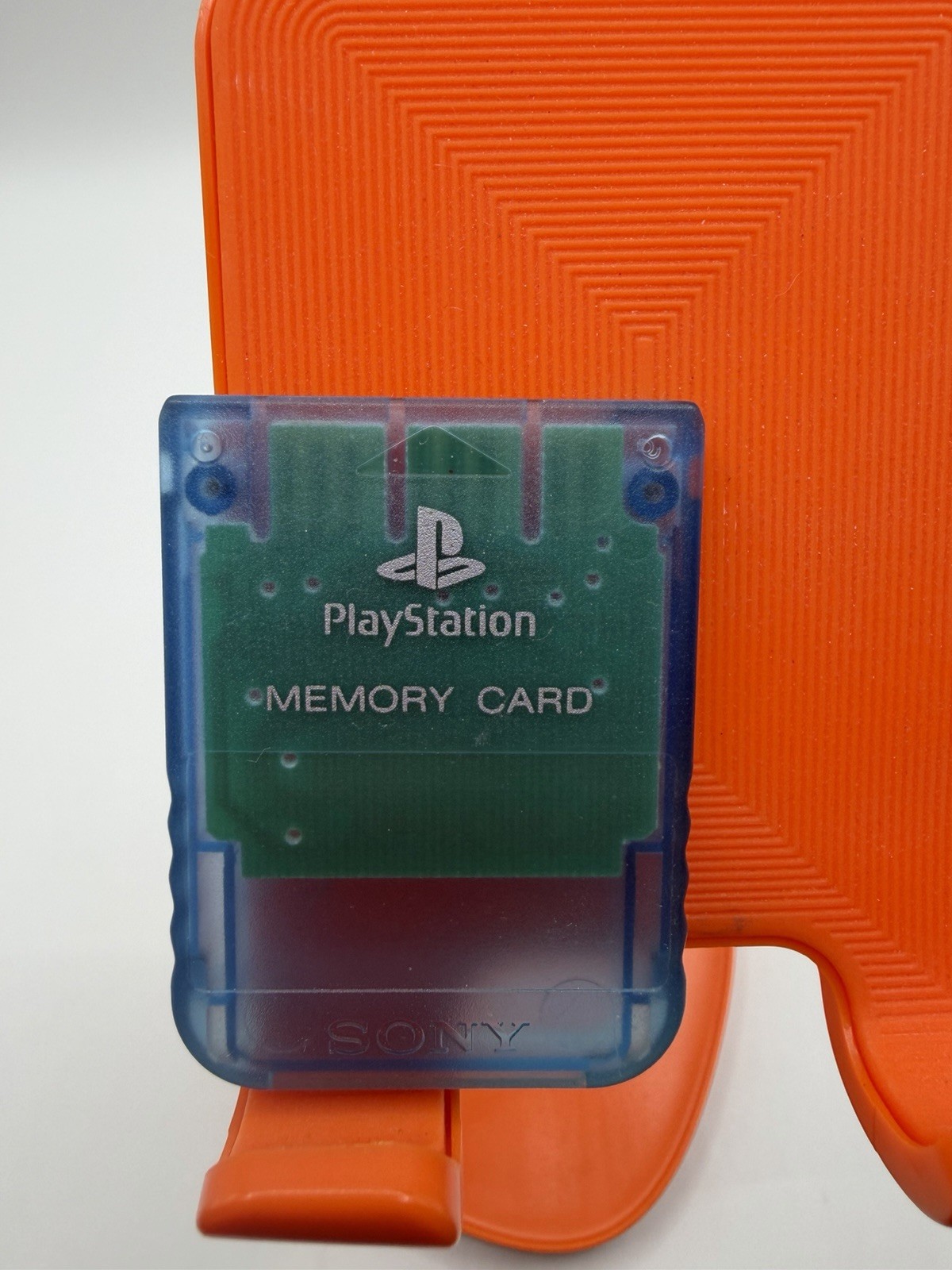Sony PlayStation OEM Official 1 PS1 PSX Memory Card SCPH-1020 -Blue Tested Clean