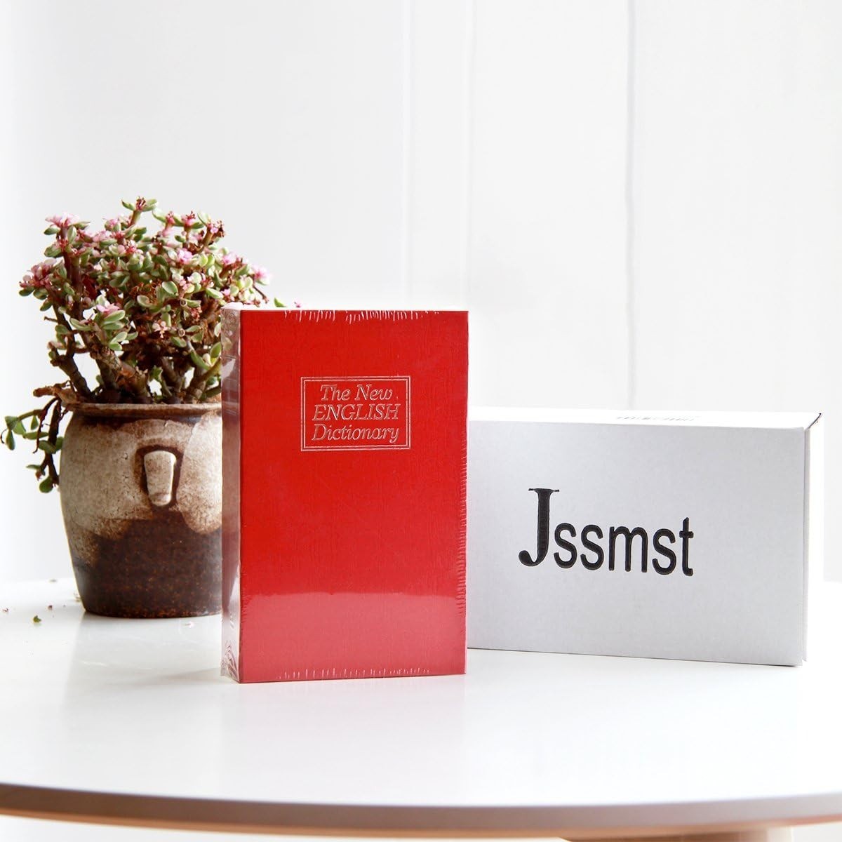 Small Metal Book Safe with Combination Lock - Secure Your Valuables Elegantly