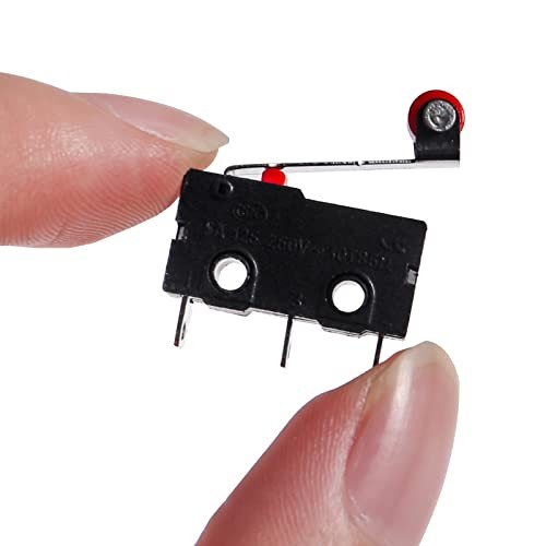 50PCS Micro Limit Switch Normally Open and Close Limit Switch KW12-3 with Balls