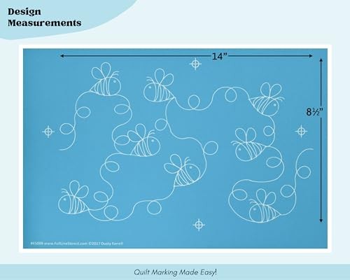 - Bumble Bees - Edge to Edge Stencil, Continuous Line Template for Free