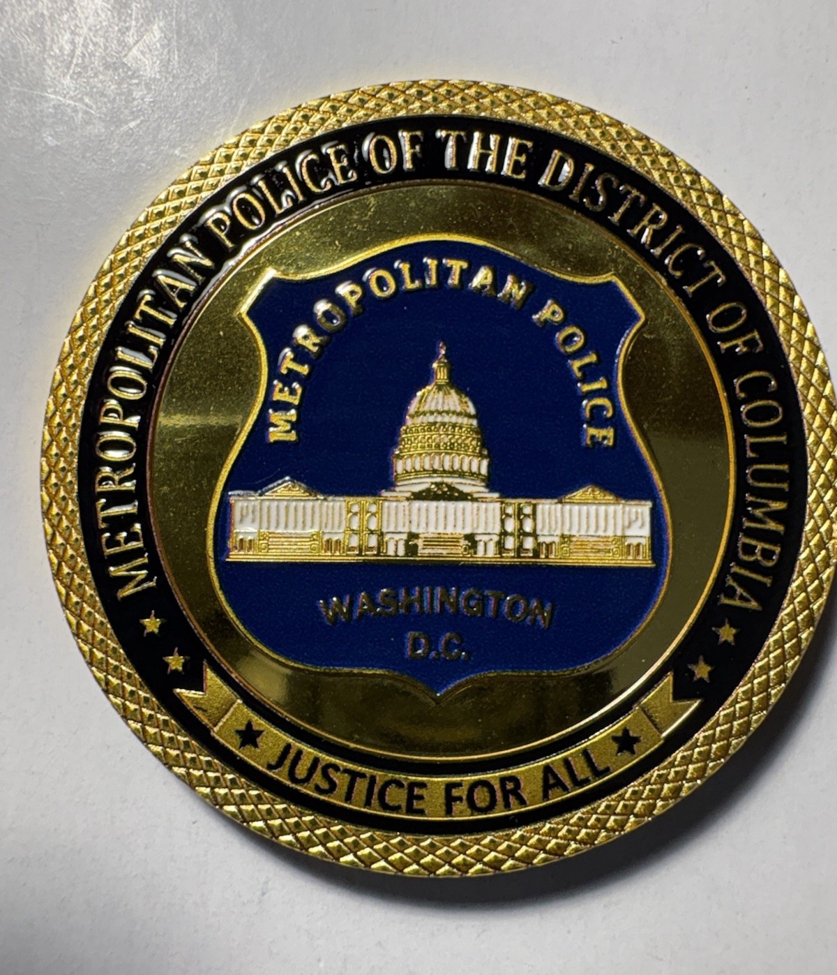 Washington DC Metropolitan Police Challenge Coin