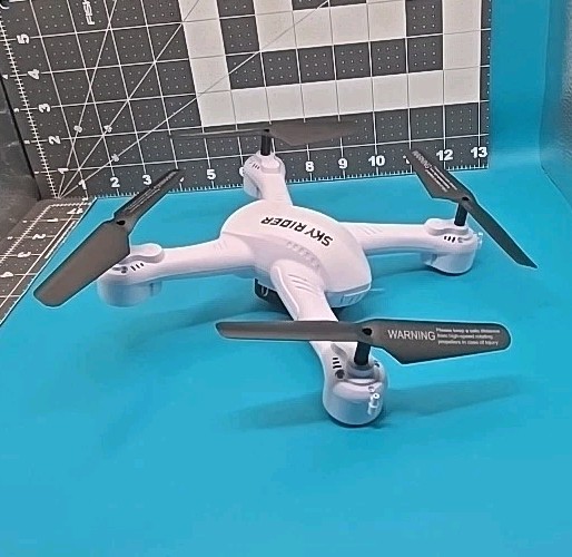 White Sky Rider Quadcopter Drone With Camera Open Box New