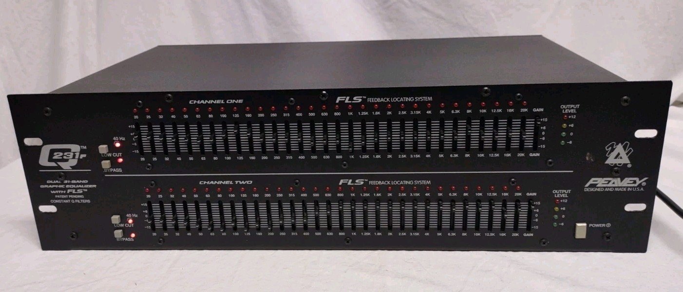 PEAVEY Q231F Rack-Mount Dual 31-Band Graphic Equalizer