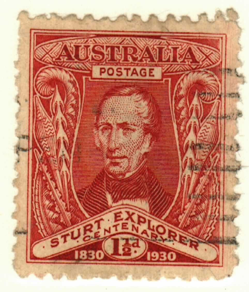 Australia #104 used Sturt Explorer Centenary