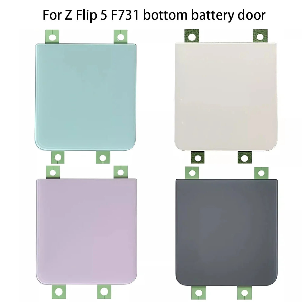 Battery Door Back Door Glass Bottom Cover For Samsung Galaxy Z Flip 5 F731