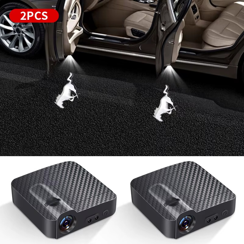 LED Door Welcome Lights Projector for  2010-2024 Compatible With Mustang