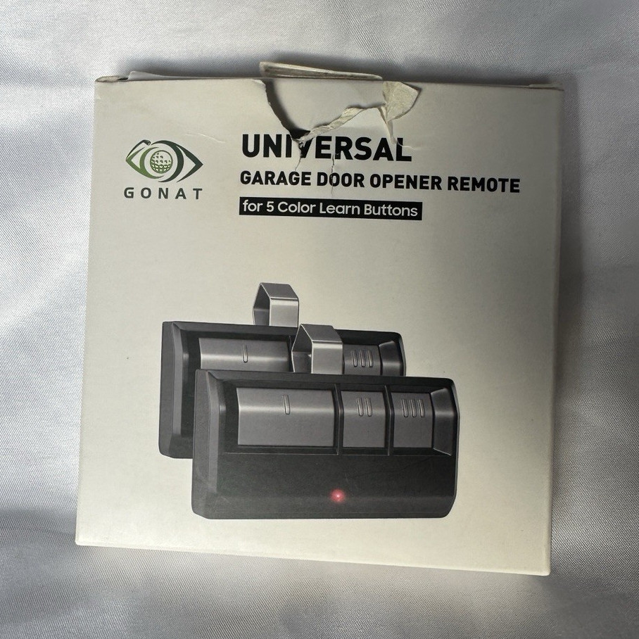 GONAT Universal Garage Door Opener Remote 2-Pack, 3 Channel, 2AQXW-893MAX, Black