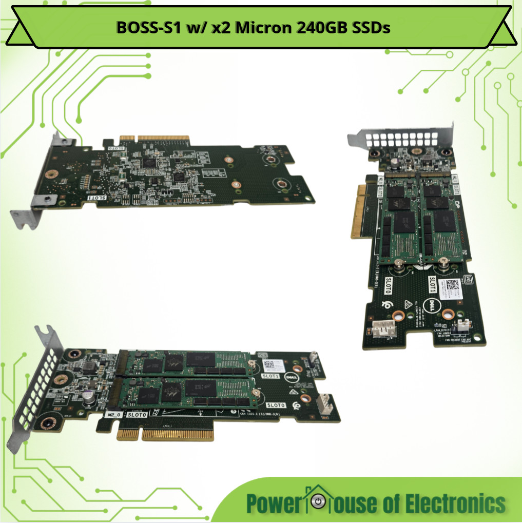 Dell BOSS-S1 RAID Controller w/ x2 240GB SSDs - Half-Height - 07HYY4