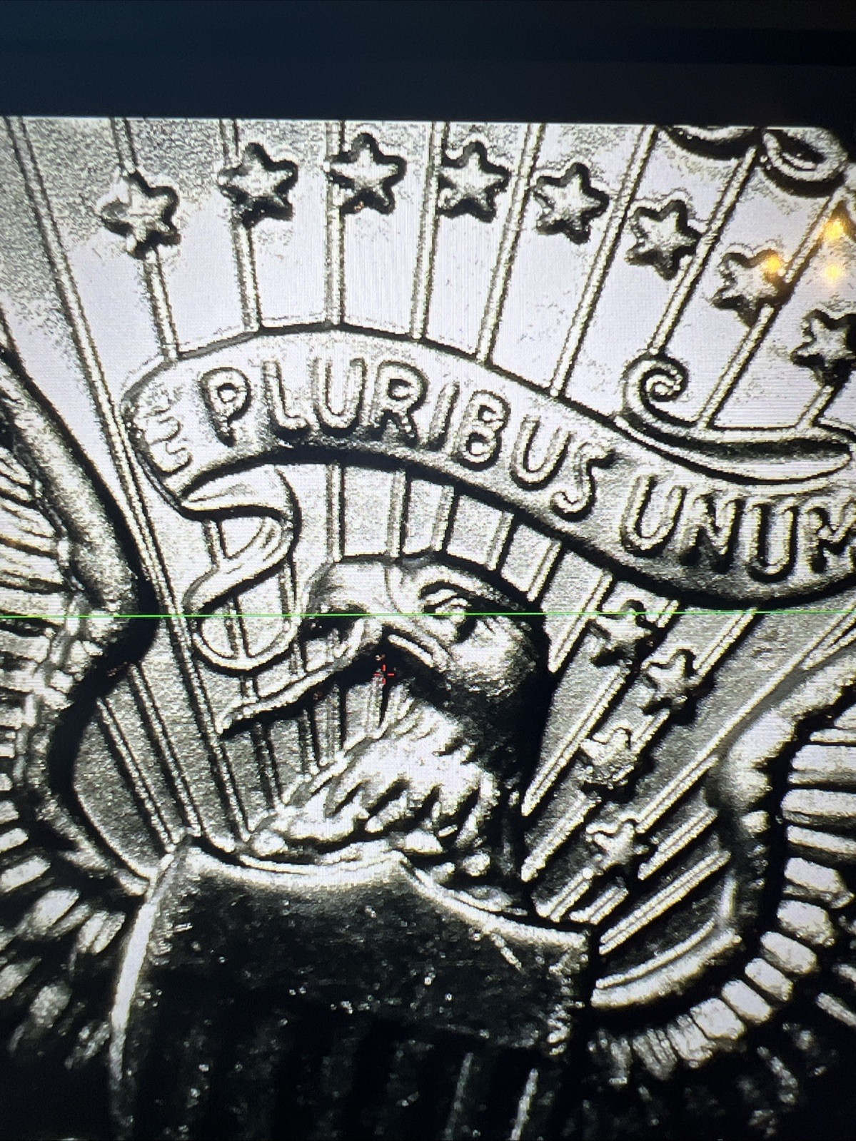 2025D 50c-Error- E Pluribus Appears To Be A Grease Strike Error