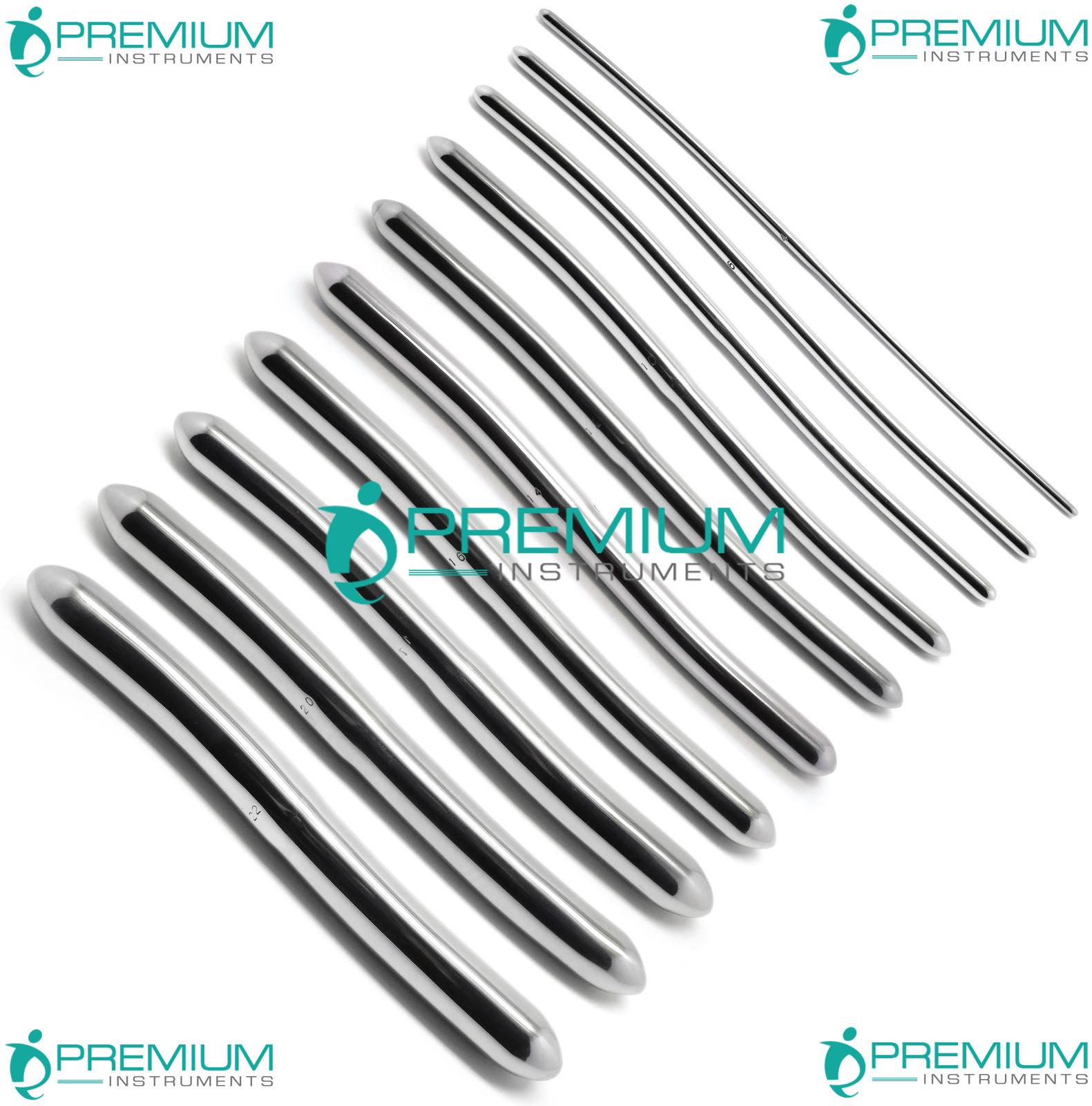 10 Pcs Surgical Hegar Uterine Dilators 3mm-22mm Gynecology UPGRADED Instruments