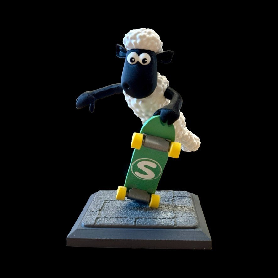 UNPAINTED Shawn Sean Shaun the Sheep 3D Printed Model Kit (7-24)