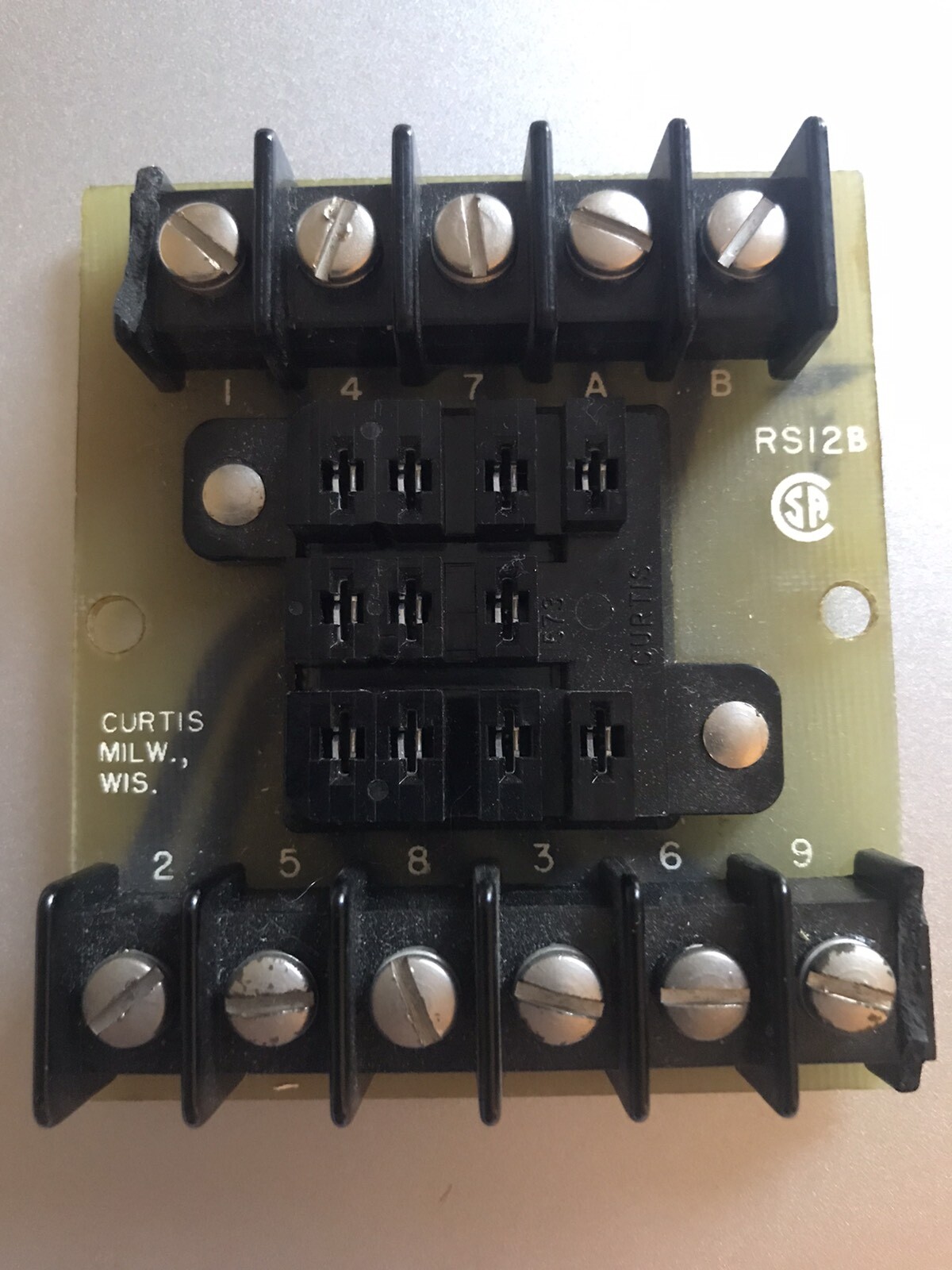 Curtis RS12B Relay Socket