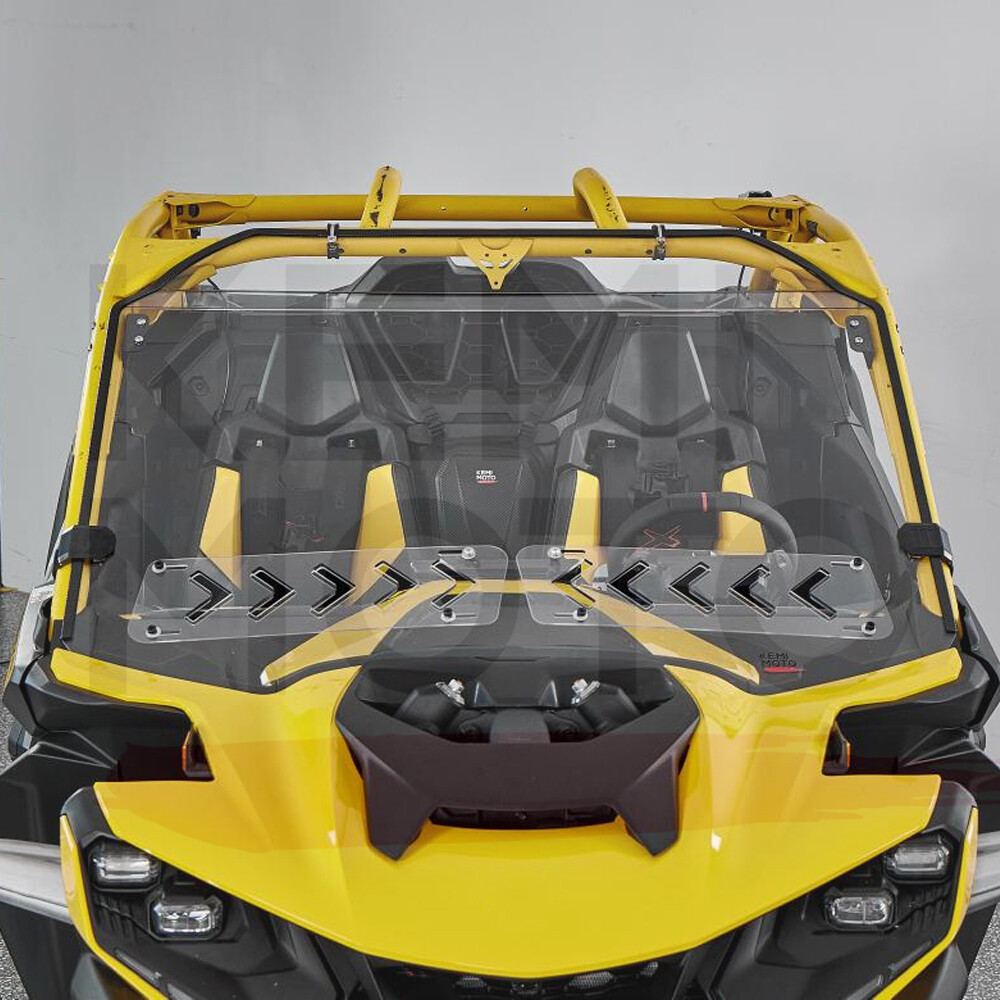 Vented Front Windshield Scratch Resistant for Can Am Maverick R / MAX 2024-2026