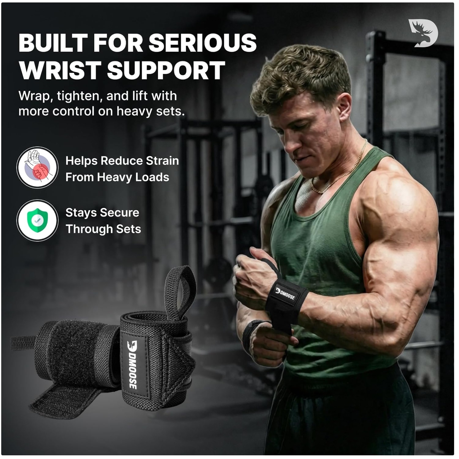18" Wrist Wraps for Weightlifting - Heavy Duty Gym Support
