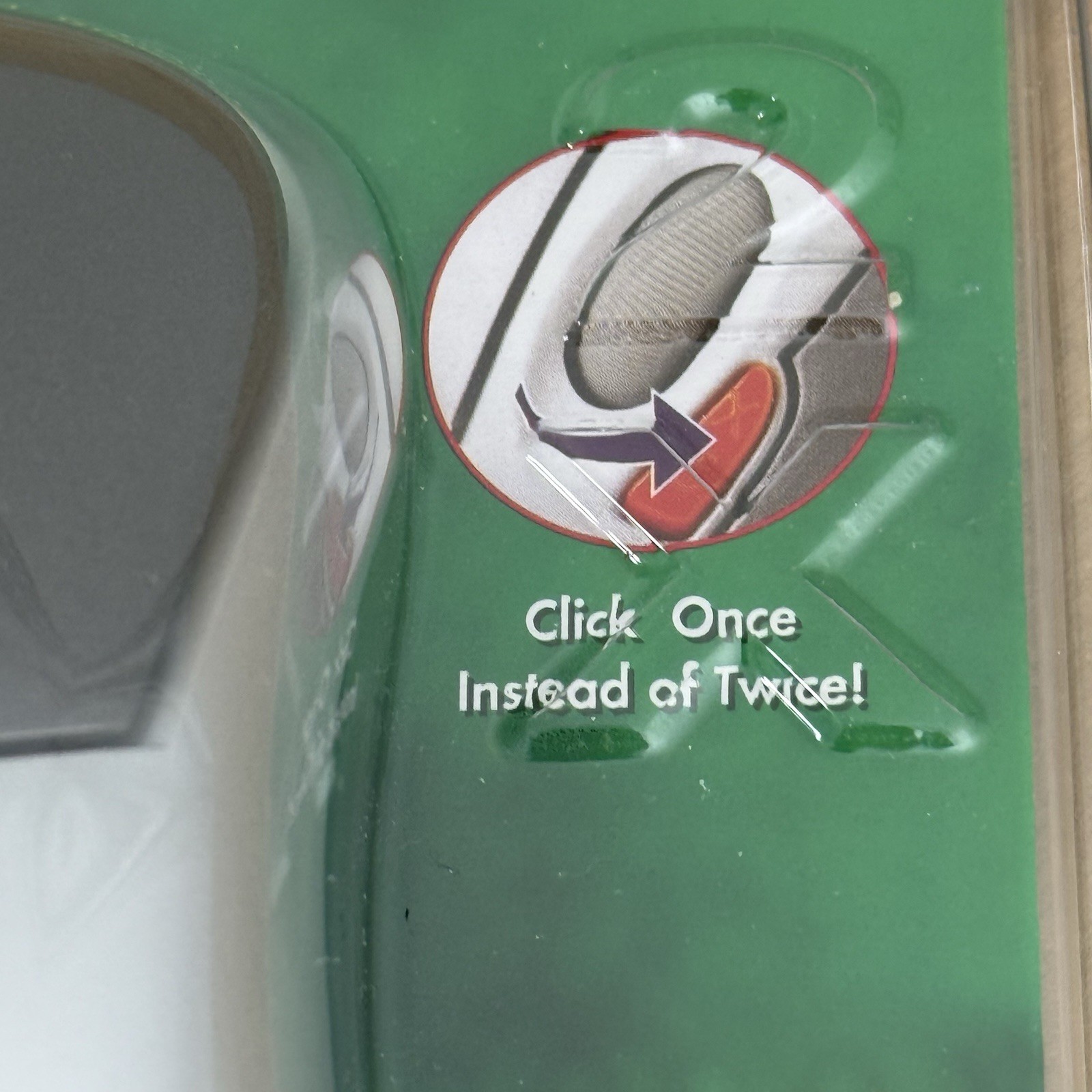 Compucessory USB 4-Button Optical Mouse Wired Model 40915 Silver Black Sealed