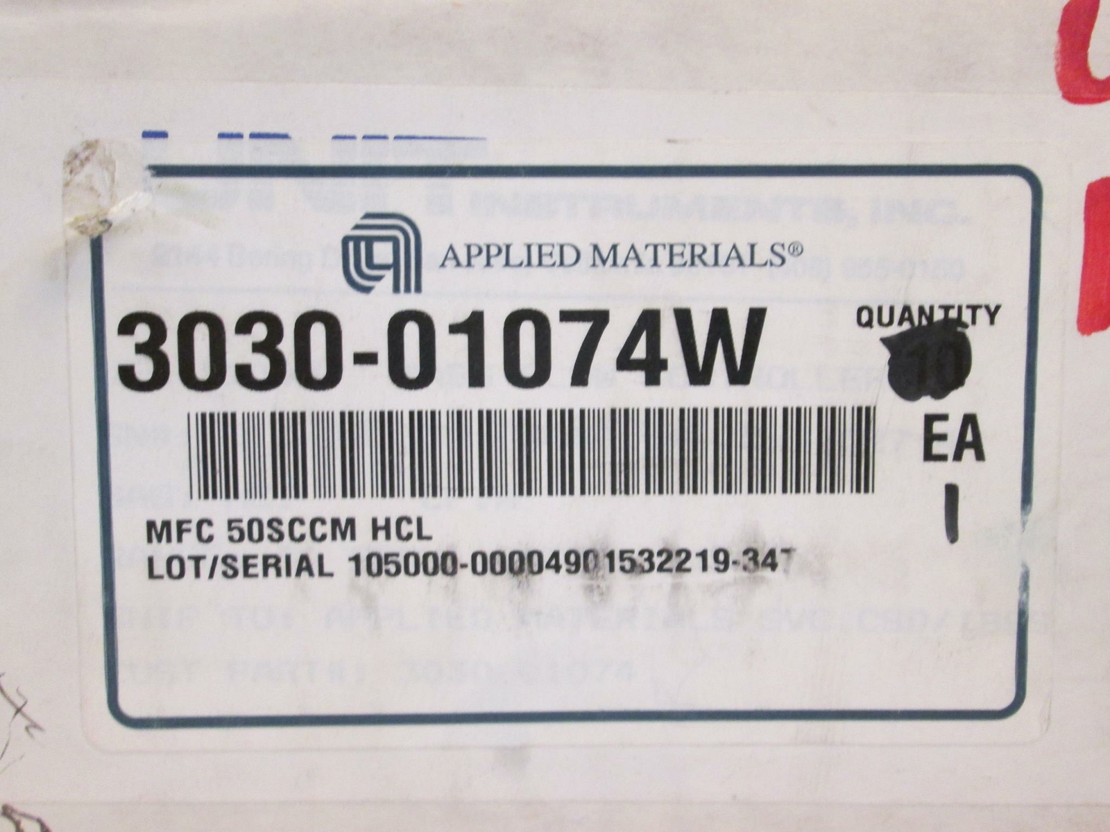 Unit UFC-1100A Mass Flow Controller MFC, HCL, 50 SCCM