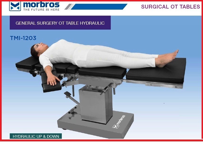 Hydraulic Operating Table Surgical OT Table UP & Down For General Surgery