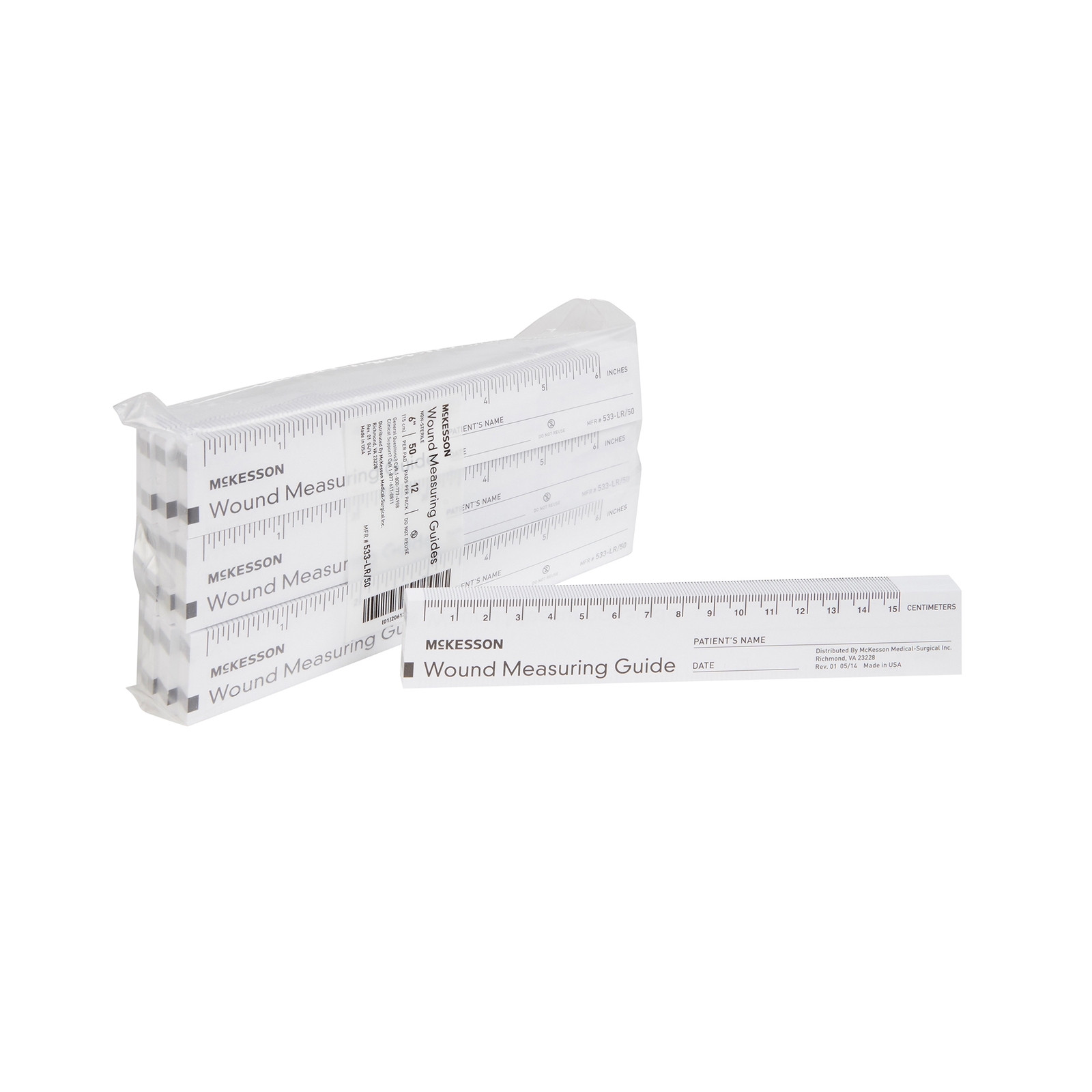 McKesson NonSterile Wound Measuring Guide White Paper 600 Ct