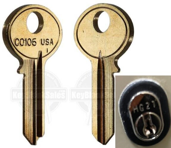 HG01 - HG150👍2-NEW KEYS For Hon File Cabinet Key cut to code Licensed locksmith