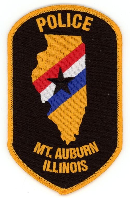 ILLINOIS IL MT MOUNT AUBURN POLICE NICE SHOULDER PATCH SHERIFF
