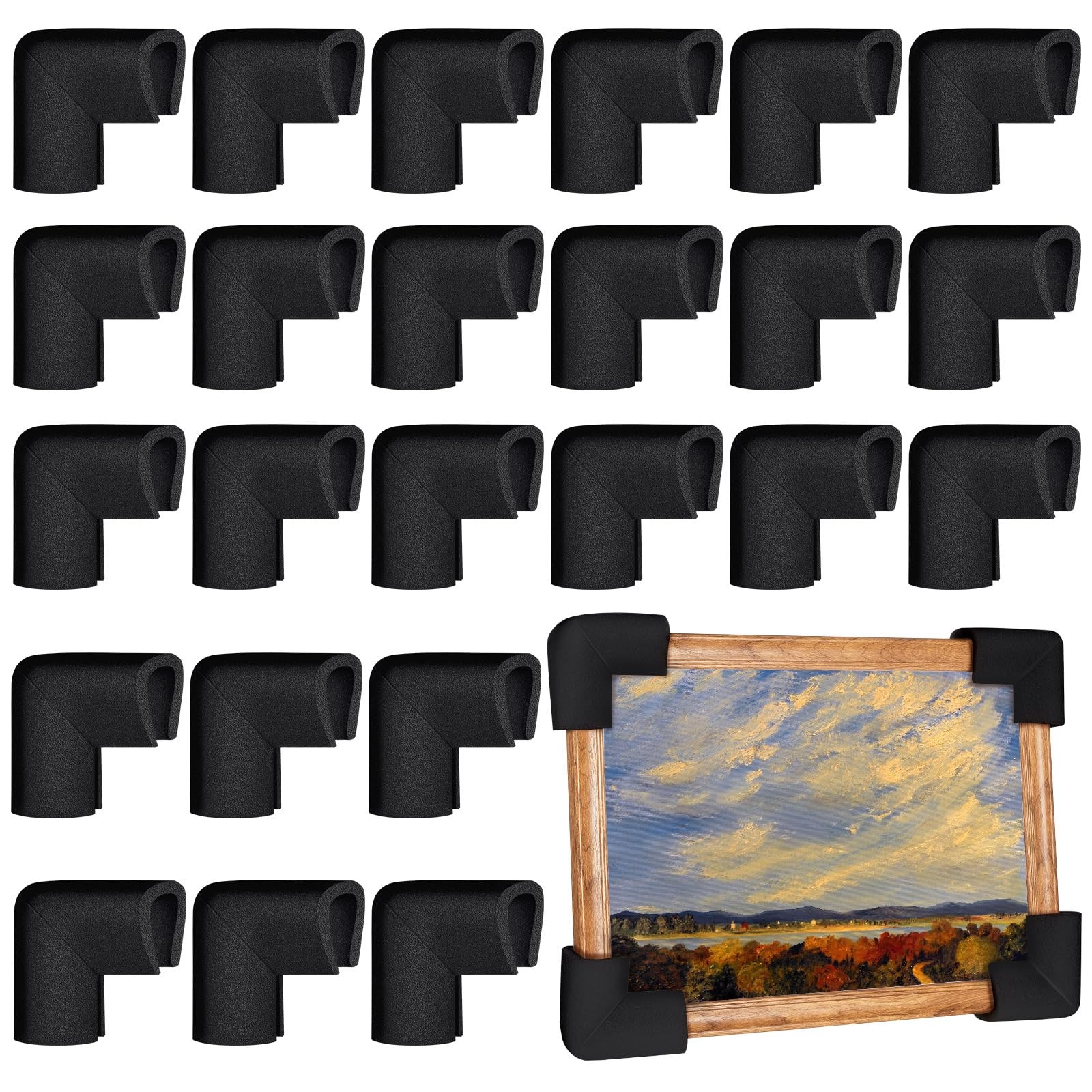 Frienda 24 Pcs Foam Corner Protectors for Picture Frames, TVs, Mirrors, Moving