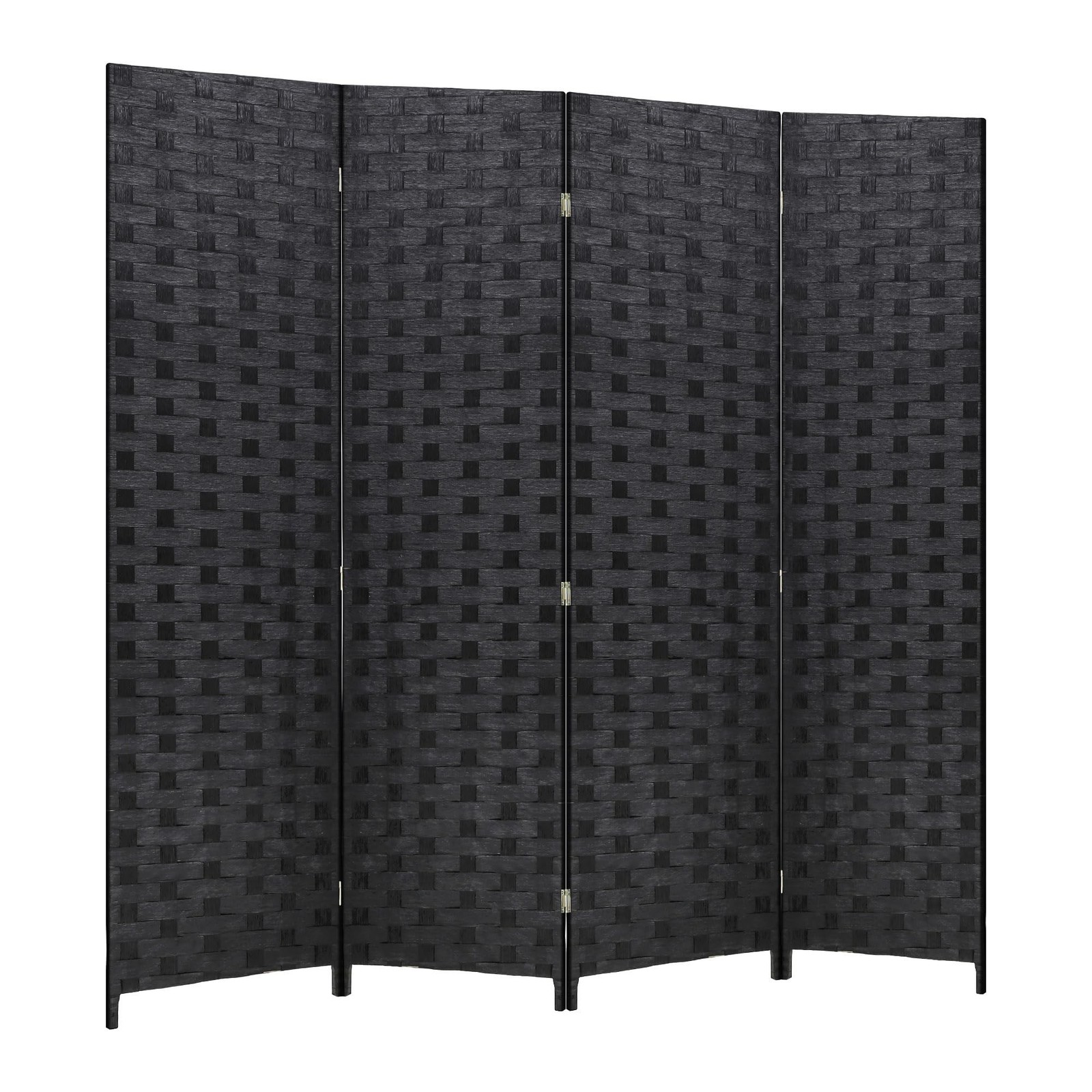 FDW Room Divider Wood Screen 4 Panel Folding Portable Partition Screens Woode...